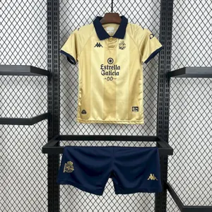 25-26 Deportivo de La Coruna 25th Anniversary Edition Kid Kits Youth Apparels AAAAJersey Supply