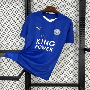 15-16 Leicester City Home Retro Kit Vintage Shirt AAAAJersey Supplier Yupoo