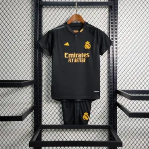 23-24 Kids Real Madrid Third away Size 16-28 Soccer Jerseys