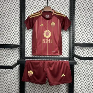 24-25 Roma Home Kid Kits Youth Apparels Football AAAAJersey Yupoo