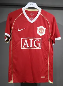 06-07 Manchester United Home Retro Kit Vintage Player Version Shirt AAAAJersey Dropship Yupoo