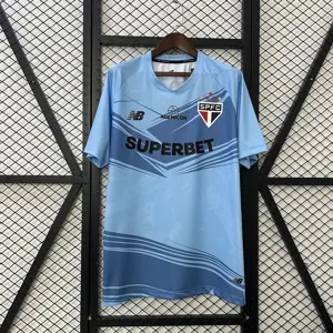 25-26 Sao Paulo Goalkeeper Blue Shirt Soccer Uniform AAAAJersey Dropship Yupoo