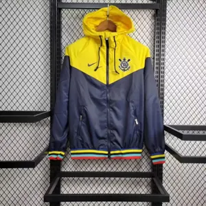 23-24 Corinthians Yellow and Navy Windbreaker Jacket Football Replicas Yupoo