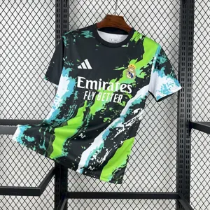 25-26 Real Madrid Green Special Edition T-Shirt Football Apparels Soccer AAAAJersey Yupoo