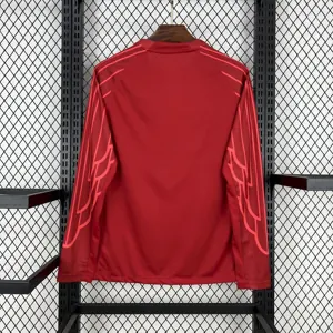 25-26 PSG Red Goalkeeper Long Sleeve Kit Football T-Shirt AAAAJersey Yupoo 3