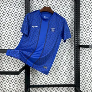 25-26 PSG Pre-Match Blue Shirt Football Uniform AAAAJersey Wholesale Yupoo