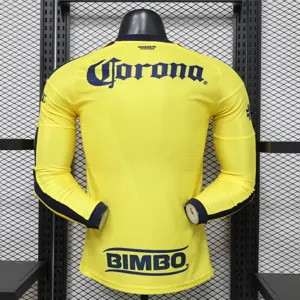 26-27 Club America Home Kit Soccer Player Version Long Sleeve T-Shirt AAAAJersey Supply Yupoo 8 1