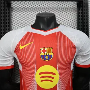 25-26 Barcelona Special Edition Red Kit Player Version Shirt AAAAJersey Yupoo 1