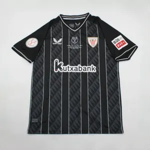 23-24 Bilbao Black Goalkeeper Copa De Rey Final Kit Soccer Jerseys Yupoo