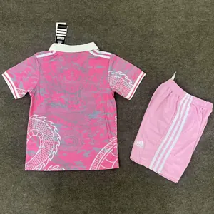 25-26 Real Madrid Pink Dragon Special Edition Kid Kits Youth Apparels AAAAJersey Dropship Yupoo 1