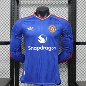 26-27 Manchester United Away Kit Mens Player Version Long Sleeve Shirt AAAAJersey Supply Yupoo 6