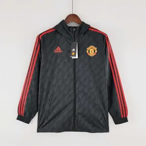 2022 Manchester United black-red edge Windbreaker