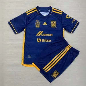 23-24 Tigres UANL Away Kids Kits Children Sets Soccer Jerseys Yupoo
