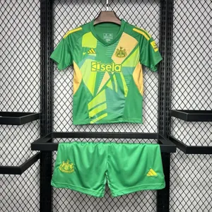 24-25 Newcastle First Goalkeeper Kid Kits Youth Apparels Football AAAAJersey Yupoo