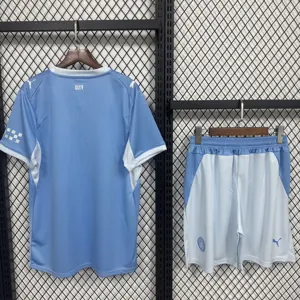 26-27 Manchester City Home Kid Kits Youth Football Apparels AAAAJersey Supply Yupoo 2 1