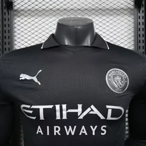 25-26 Manchester City Away Kit Player Version Soccer Long Sleeve Shirt AAAAJersey Yupoo 2