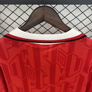 92-94 Manchester United Home Retro Kit Long Sleeve Shirt Cheap AAAAJerseys Supply Yupoo 5