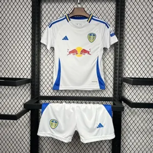 24-25 Leeds United Home Kid Kits Youth Apparels Sport AAAAJersey Yupoo