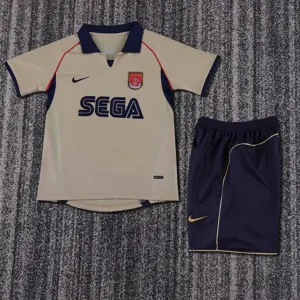 01-02 Arsenal Away Retro Kid Kits Youth Apparels Soccer AAAAJersey Yupoo