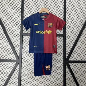 08-09 Barcelona Home Retro Kids Kits Football Jerseys Yupoo