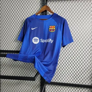 23-24 Barcelona training Blue S-XXL Cheap Soccer Jerseys 5