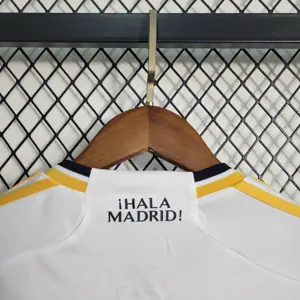 23-24 Real Madrid Home Kids Long Sleeve Kits Soccer Jerseys Yupoo 7
