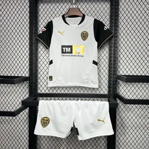 24-25 Valencia Home Kid Kits Youth Apparels Football AAAAJersey Yupoo
