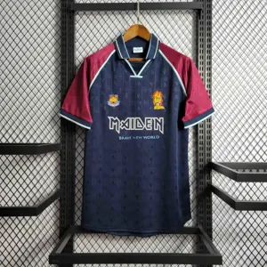 99-00 West Ham Iron Maiden Home Joint Board Retro Kit Vintage Shirt