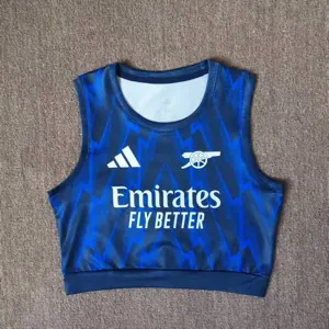 25-26 Arsenal Away Women Yoga Vest Kit Soccer T-Shirt AAAAJersey Supply Yupoo