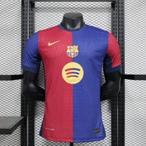 24-25 Barcelona Home Kit Without Sponsor Text Player Version Shirt Sport AAAAJersey Yupoo