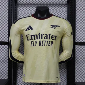 26-27 Arsenal Mens Third Away Kit Player Version Soccer Long Sleeve Shirt AAAAJersey Dropship Yupoo