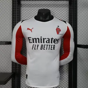 25-26 AC Milan Away Kit Player Version Long Sleeve Shirt AAAAJersey Dropship Yupoo