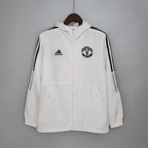 21-22 Manchester United White Windbreaker