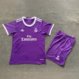 16-17 Real Madrid Away Retro Kids Kits Children Sets Football AAAAJerseys Yupoo