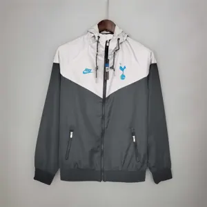 21-22 Tottenham Hotspur Black Grey Windbreaker