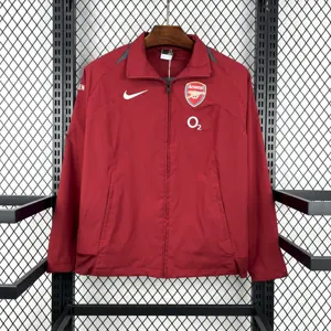 05-06 Arsenal Retro Red Windbreaker Jackets Yupoo