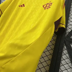 24-25 Flamengo Goalkeeper Yellow Kit Soccer T-Shirt AAAAJersey Dropship Yupoo 4