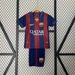14-15 Barcelona Home Retro Kids Kit Size-16-28 Football Jersey Yupoo
