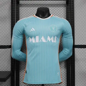 24-25 Inter Miami Third Long Sleeve Kit Player Version Shirt Soccer AAAAJersey Yupoo