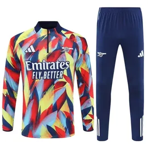 25-26 Arsenal Pre-Match Training Kits Long Football Tracksuits