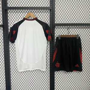 25-26 Flamengo Away Adults and Kid Kits Soccer Uniforms AAAAJersey Supply Yupoo 1