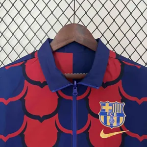 23-24 Barcelona Trench Coat Reversible Windbreaker Double-Sides Jacket AAAAJersey Yupoo 4