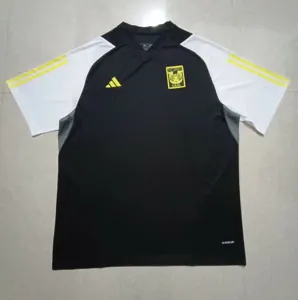 23-24 Tigres UANL Training Kit Black Shirt Soccer Jerseys Yupoo