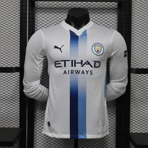 26-27 Manchester City Away Kit Player Version Football Long Sleeve Shirt AAAAJersey Dropship Yupoo 9