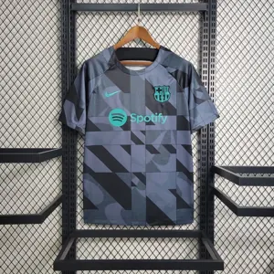 23-24 Barcelona training Black S-XXL Cheap Soccer Jerseys