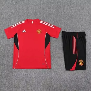 25-26 Manchester United Red Training Kits Football Tracksuits 3