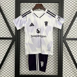 25-26 Manchester United Away Kid Kits Youth Apparels AAAAJersey Supply Yupoo