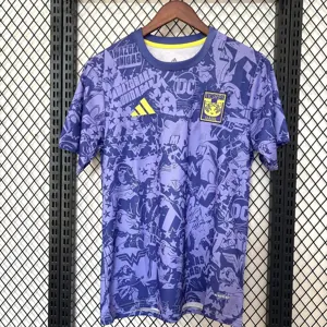 25-26 Tigers UANL Pre-Game Kit Soccer T-Shirt AAAAJersey Supply Yupoo