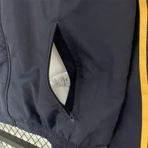 23-24 Real Madrid Trench Coat Reversible Windbreaker Navy 15