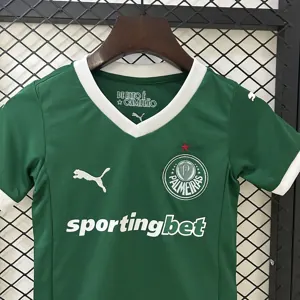 25-26 Palmeiras Home Kid Kits Youth Apparels AAAAJersey Dropship Yupoo 2